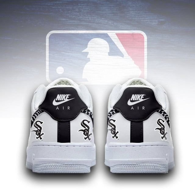 LIMITED EDITION - NEW CUSTOMIZED MLB26 CWS CHICAGO WHITE SOX AF1 SNEAKERS