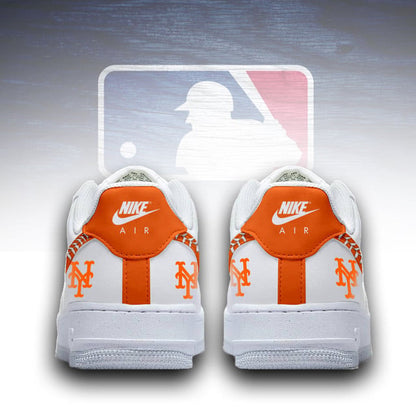LIMITED EDITION - NEW CUSTOMIZED MLB17 NYM NEW YORK METS AF1 SNEAKERS