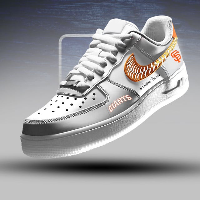 LIMITED EDITION - NEW CUSTOMIZED MLB06 SFG SAN FRANCISCO GIANTS AF1 SNEAKERS