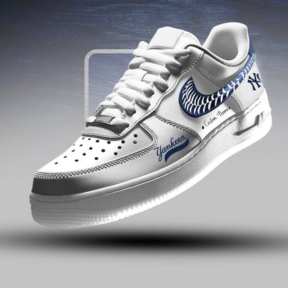 LIMITED EDITION - NEW CUSTOMIZED MLB01 NYY NEW YORK YANKEES AF1 SNEAKERS
