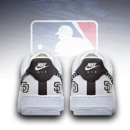 LIMITED EDITION - NEW CUSTOMIZED MLB18 SDP SAN DIEGO PADRES AF1 SNEAKERS