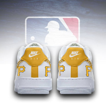 LIMITED EDITION - NEW CUSTOMIZED MLB29 PHP PITTSBURGH PIRATES AF1 SNEAKERS