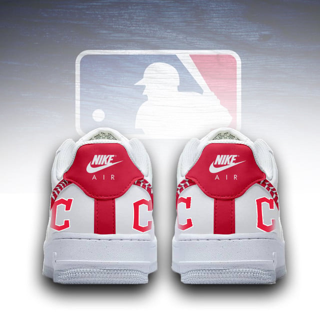 LIMITED EDITION - NEW CUSTOMIZED MLB13 CGS CLEVELAND GUARDIANS AF1 SNEAKERS