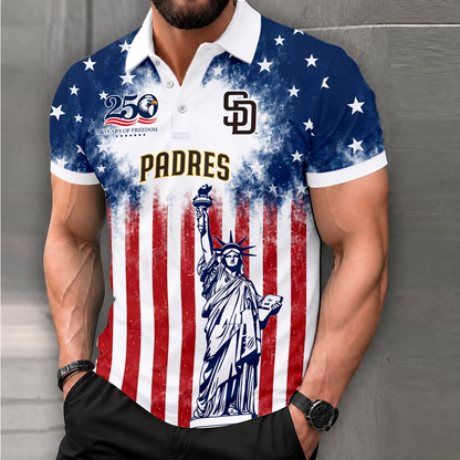 LIMITED EDITION - NEW CUSTOMIZED MLB18 SDP SAN DIEGO PADRES POLO SHIRT, ZIP POLO SHIRT & T-SHIRTS