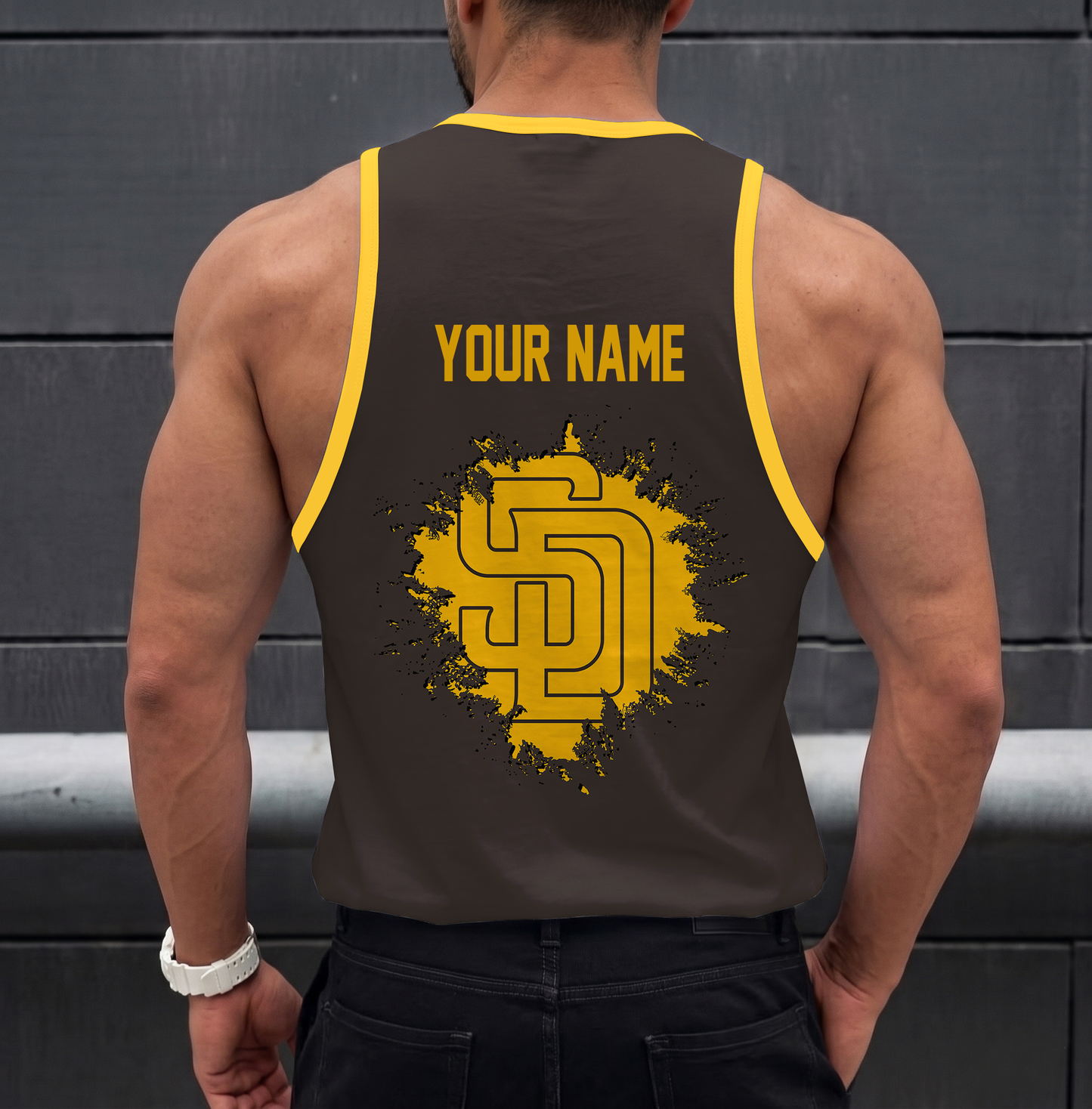 LIMITED EDITION - NEW CUSTOMIZED MLB18 SAN DIEGO PADRES UNISEX TANK TOP