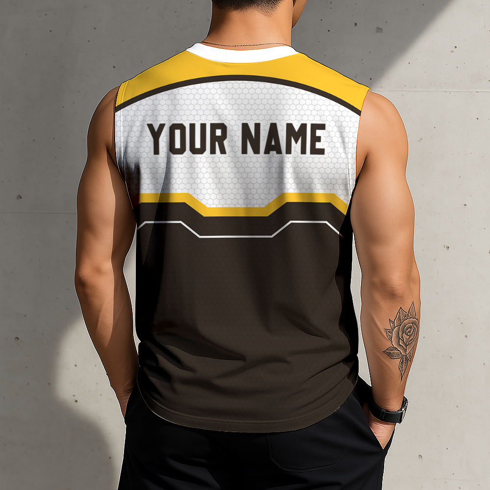 FINAL SALE - NEW CUSTOMIZED MLB18 SDP SAN DIEGO PADRES MEN'S GYM SHIRT