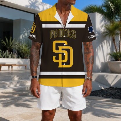 MEGA SALE - NEW CUSTOMIZED MLB18 SDP SAN DIEGO PADRES UNISEX HAWAIIAN SHIRT