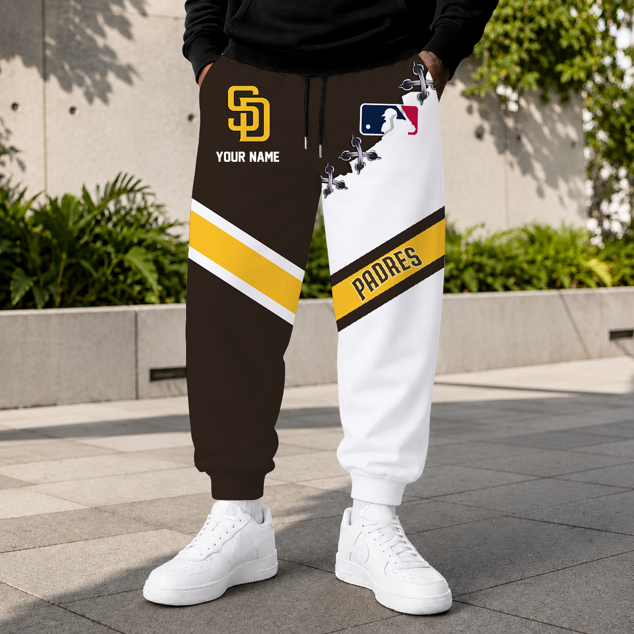FINAL SALE - NEW CUSTOMIZED MLB18 SDP SAN DIEGO PADRES SWEATPANTS