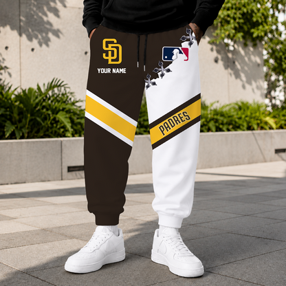 FINAL SALE - NEW CUSTOMIZED MLB18 SDP SAN DIEGO PADRES SWEATPANTS