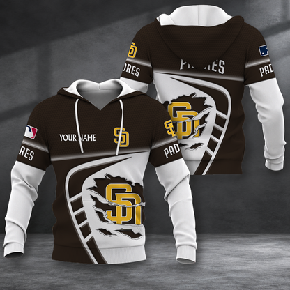 SPECIAL EDITION - NEW CUSTOMIZED MLB18 SDP SAN DIEGO PADRES T-SHIRT, POLO SHIRT, ZIP POLO SHIRT, SWEATSHIRT, HOODIE & ZIP HOODIE