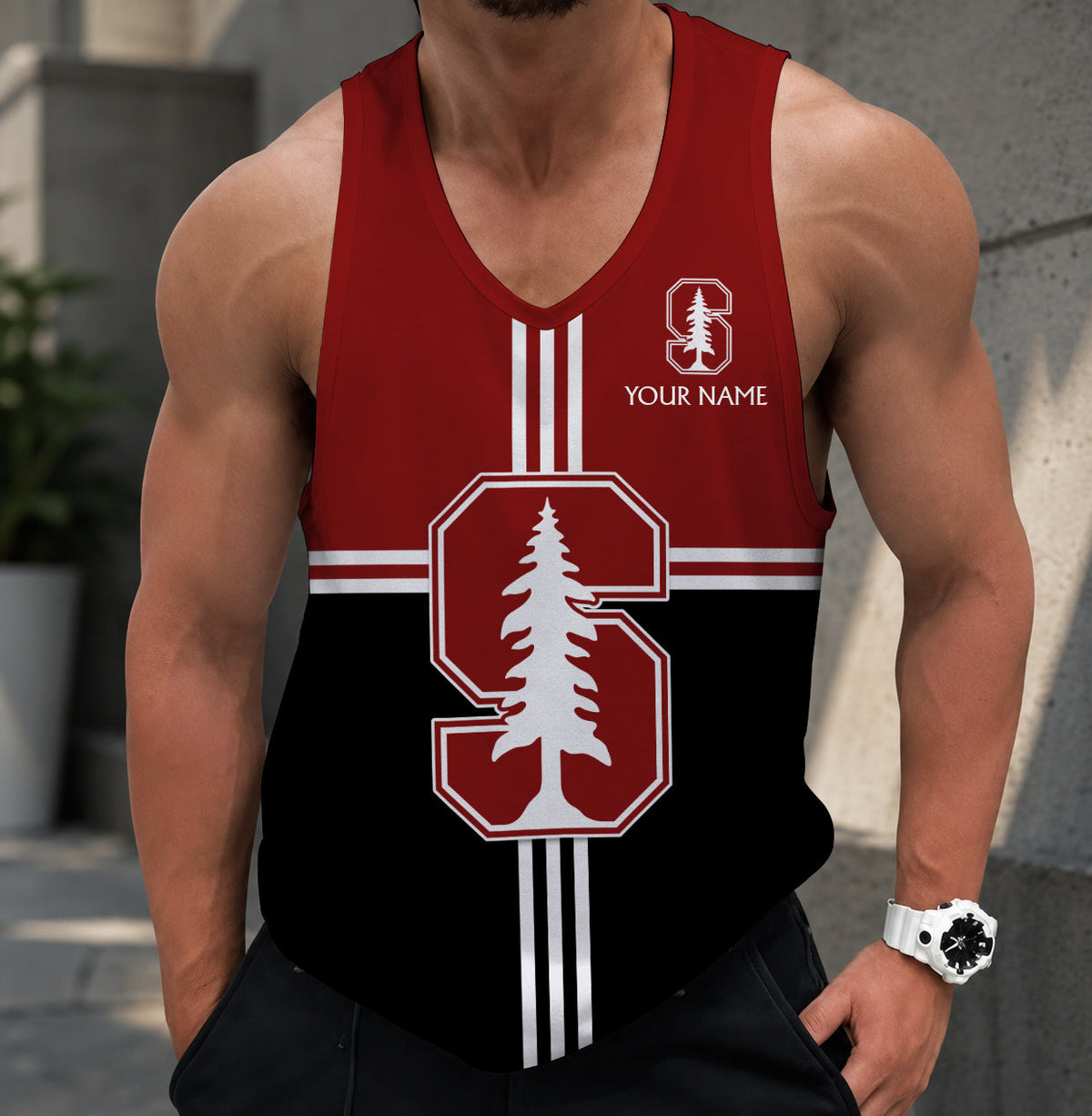 VIRAL EDITION - NEW CUSTOMIZED NCAA CWS18 STC STANFORD CARDINAL UNISEX TANK TOP
