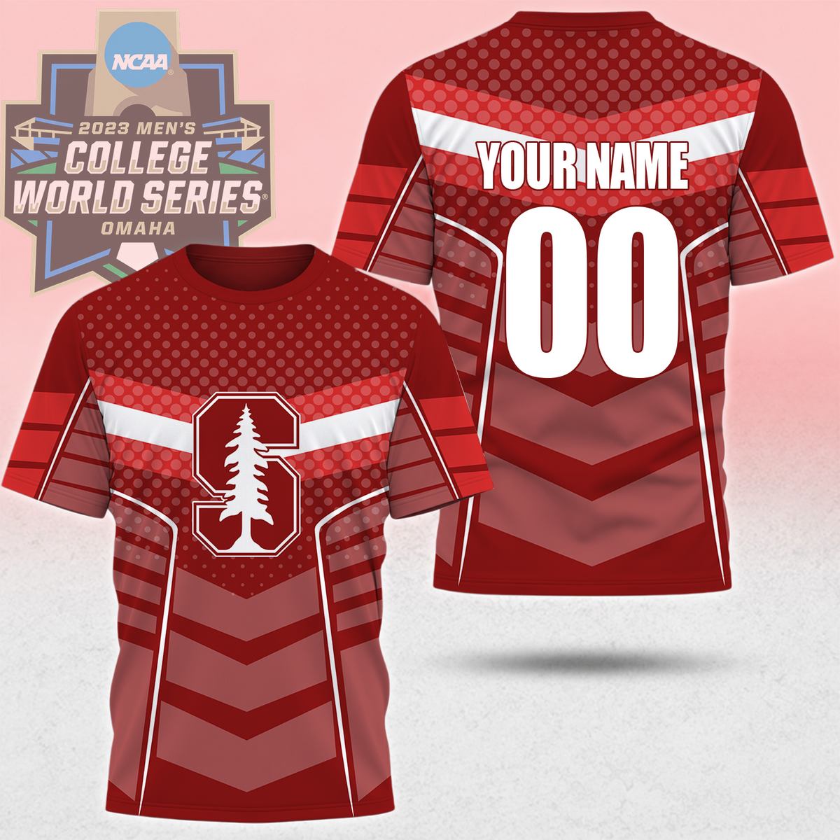 LIMITED EDITION - NEW CUSTOMIZED NCAA CWS18 STC STANFORD CARDINAL T-SHIRT, POLO SHIRT, ZIP POLO SHIRT, SWEATSHIRT, HOODIE & ZIP HOODIE