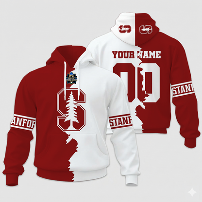 LIMITED EDITION - NEW CUSTOMIZED NCAA COLLEGE WORLD SERIES 18-STC ST CARDINAL UNISEX HOODIE & ZIP HOODIE