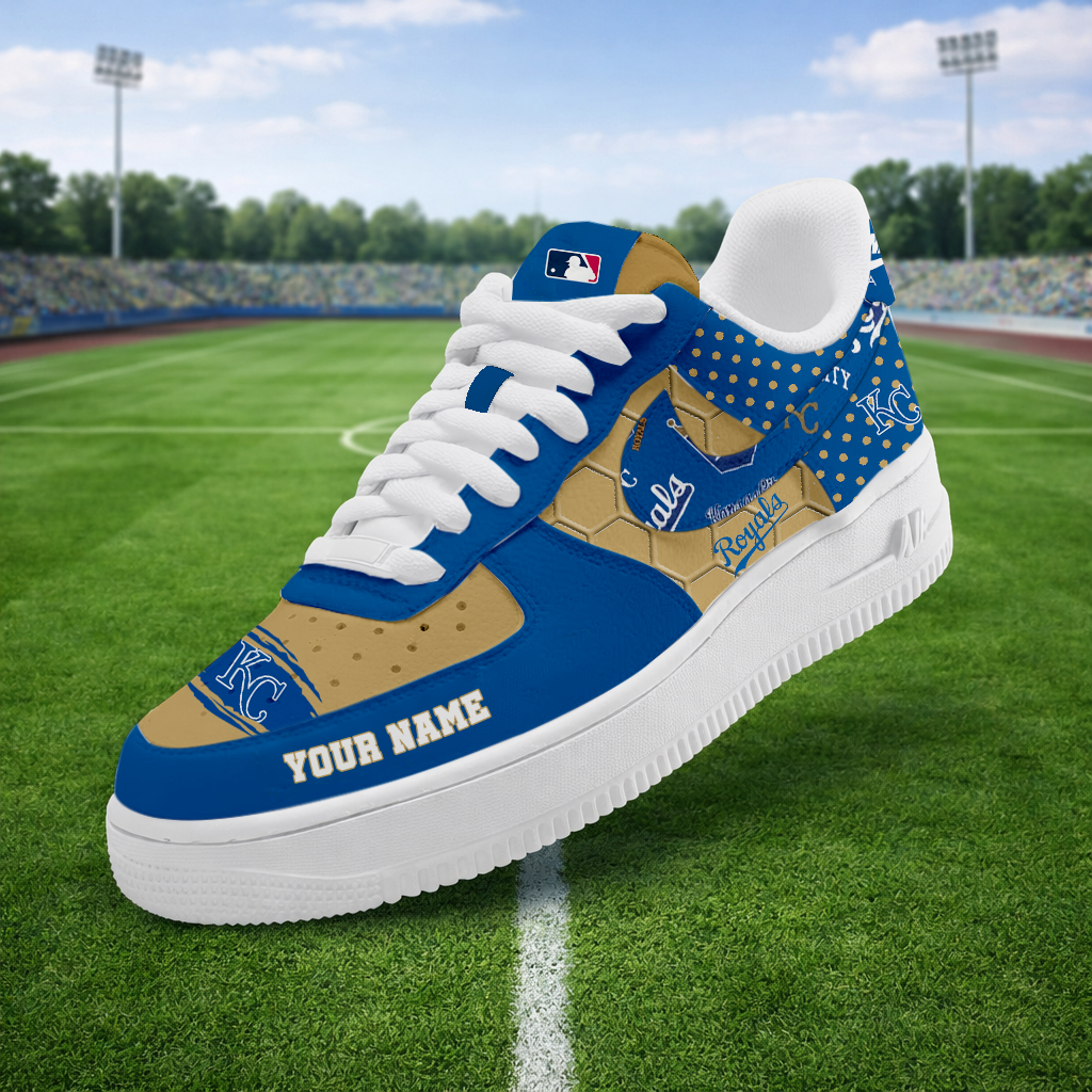 SPECIAL OFFER - NEW CUSTOMIZED MLB19 KCR KANSAS CITY ROYALS AF1 SNEAKERS
