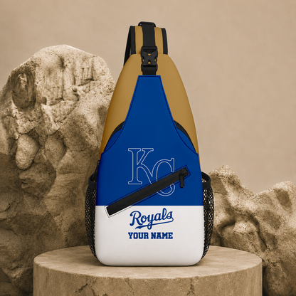 LIMITED EDITION - NEW CUSTOMIZED MLB19 KCR KANSAS CITY ROYALS SLING BAG