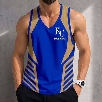 FLASH SALE - NEW CUSTOMIZED MLB19 KANSAS CITY ROYALS UNISEX TANK TOP