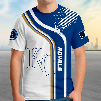 ELITE EDITION - NEW CUSTOMIZED MLB19 KCR KANSAS CITY ROYALS POLO SHIRT, ZIP POLO SHIRT & T-SHIRTS