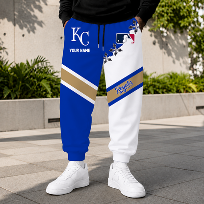 FINAL SALE - NEW CUSTOMIZED MLB19 KCR KANSAS CITY ROYALS SWEATPANTS