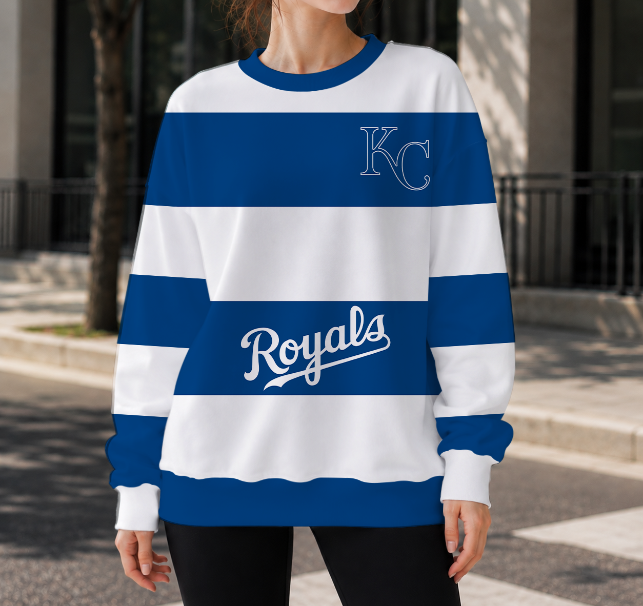 FINAL SALE - NEW CUSTOMIZED MLB19 KCR KANSAS CITY ROYALS UNISEX SWEATSHIRT