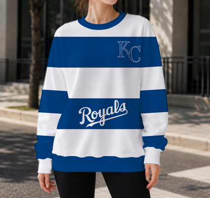 FINAL SALE - NEW CUSTOMIZED MLB19 KCR KANSAS CITY ROYALS UNISEX SWEATSHIRT