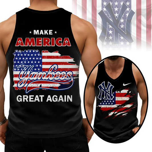 LIMITED EDITION - NEW CUSTOMIZED MLB01 NYY NEW YORK YANKEES UNISEX TANK TOP