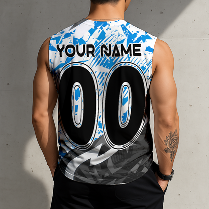 LIMITED EDITION - NEW CUSTOMIZED MLB20 MMS MIAMI MARLINS TANKTOP & GYM SHIRT