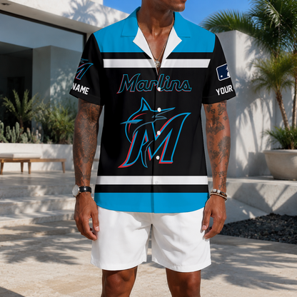 MEGA SALE - NEW CUSTOMIZED MLB20 MMS MIAMI MARLINS UNISEX HAWAIIAN SHIRT