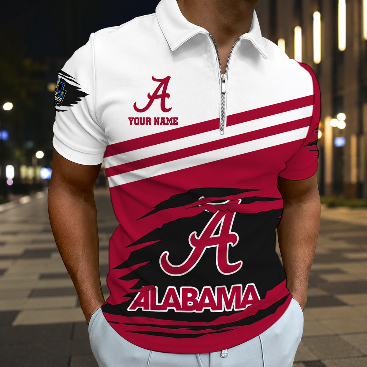 HOT DEAL - NEW CUSTOMIZED NCAA CWS21 ABC ALABAMA CRIMSON TIDE T-SHIRT, POLO SHIRT, ZIP POLO SHIRT, SWEATSHIRT, HOODIE & ZIP HOODIE