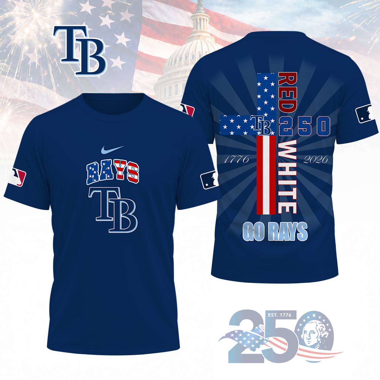 LIMITED EDITION - NEW CUSTOMIZED MLB21 TBR TAMPA BAY RAYS T-SHIRT, POLO SHIRT, ZIP POLO SHIRT, SWEATSHIRT, HOODIE & ZIP HOODIE