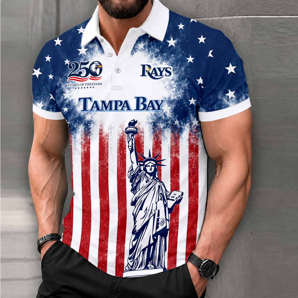 LIMITED EDITION - NEW CUSTOMIZED MLB21 TBR TAMPA BAY RAYS POLO SHIRT, ZIP POLO SHIRT & T-SHIRTS