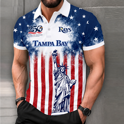 LIMITED EDITION - NEW CUSTOMIZED MLB21 TBR TAMPA BAY RAYS POLO SHIRT, ZIP POLO SHIRT & T-SHIRTS