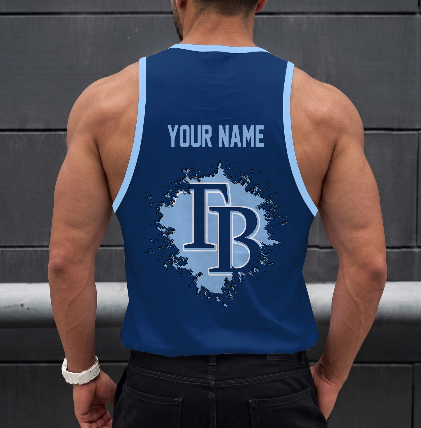 LIMITED EDITION - NEW CUSTOMIZED MLB21 TAMPA BAY RAYS UNISEX TANK TOP