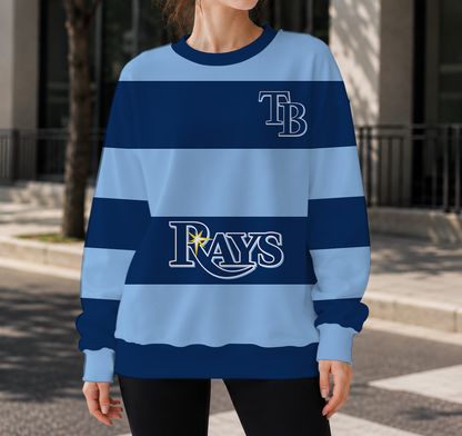 FINAL SALE - NEW CUSTOMIZED MLB21 TBR TAMPA BAY RAYS UNISEX SWEATSHIRT