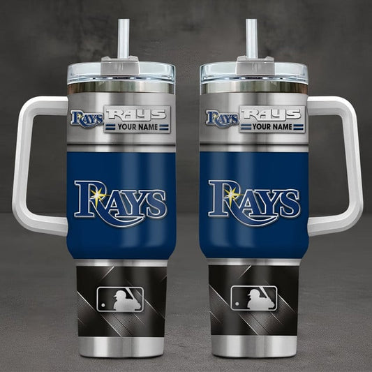 LIMITED EDITION - NEW CUSTOMIZED MLB21 TBR TAMPA BAY RAYS TUMBLER CUP