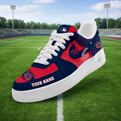 SPECIAL OFFER - NEW CUSTOMIZED MLB22 MTS MINNESOTA TWINS AF1 SNEAKERS