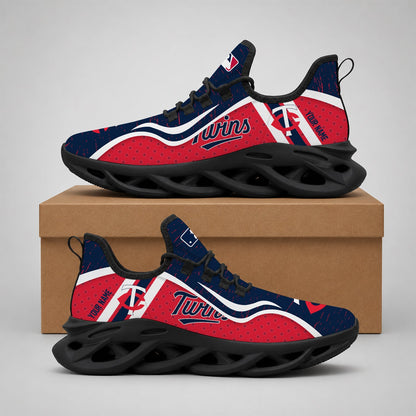 VIRAL EDITION - NEW CUSTOMIZED MLB22 MTS MINNESOTA TWINS MAX SOUL SHOES
