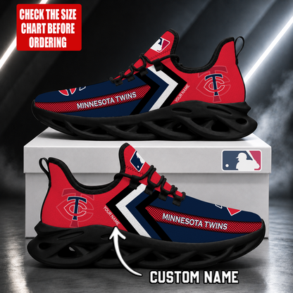 LIMITED EDITION - NEW CUSTOMIZED MLB22 MTS MINNESOTA TWINS MAX SOUL SHOES