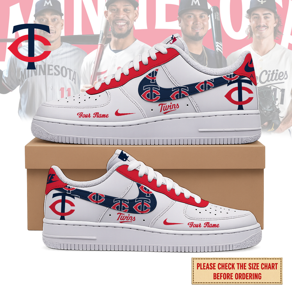 VIRAL EDITION - NEW CUSTOMIZED MLB22 MTS MINNESOTA TWINS AF1 SHOES