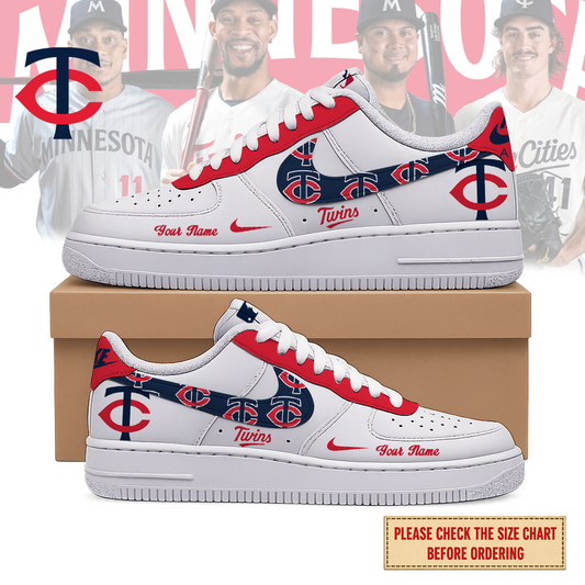 VIRAL EDITION - NEW CUSTOMIZED MLB22 MTS MINNESOTA TWINS AF1 SHOES