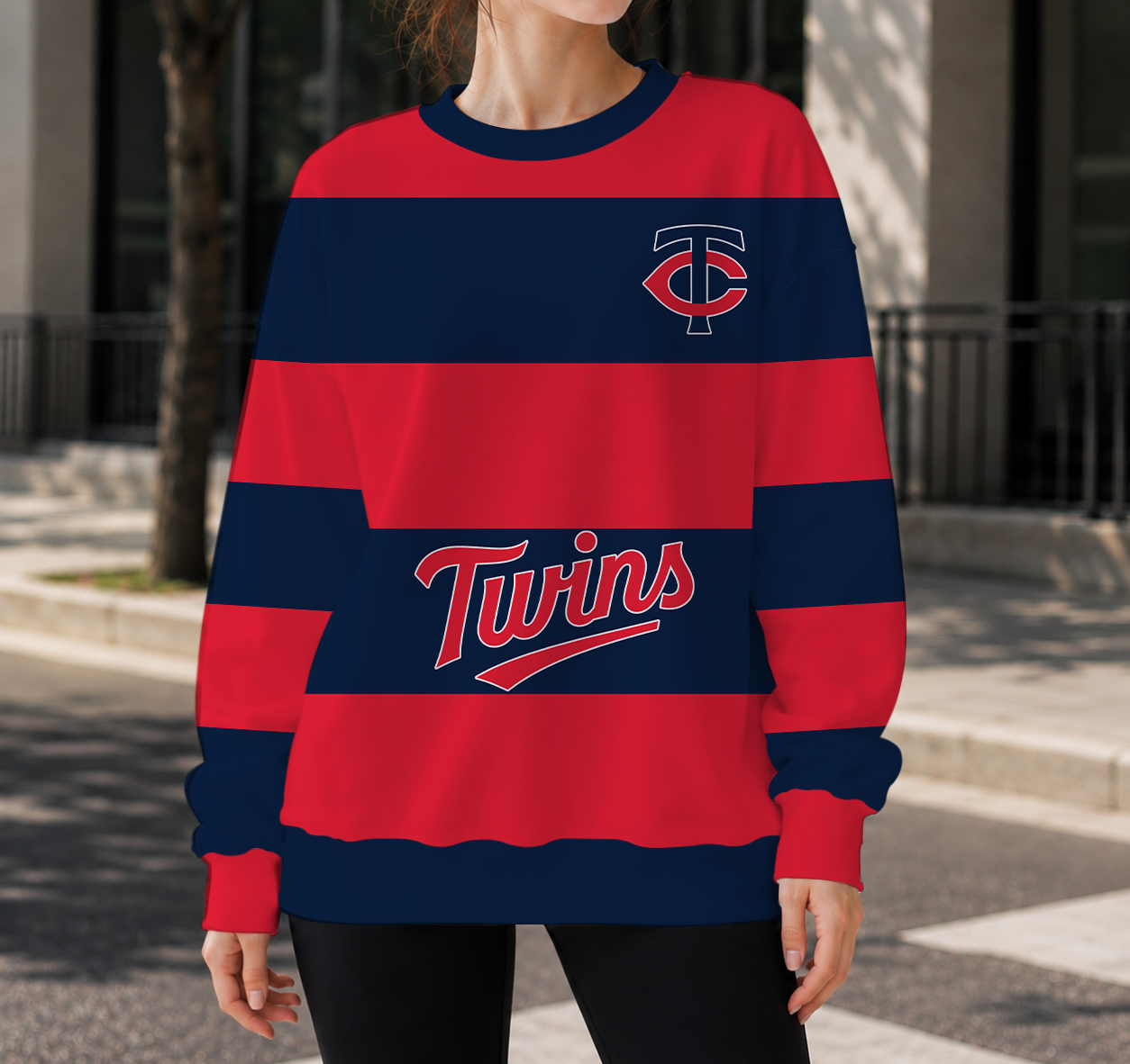 FINAL SALE - NEW CUSTOMIZED MLB22 MTS MINNESOTA TWINS UNISEX SWEATSHIRT