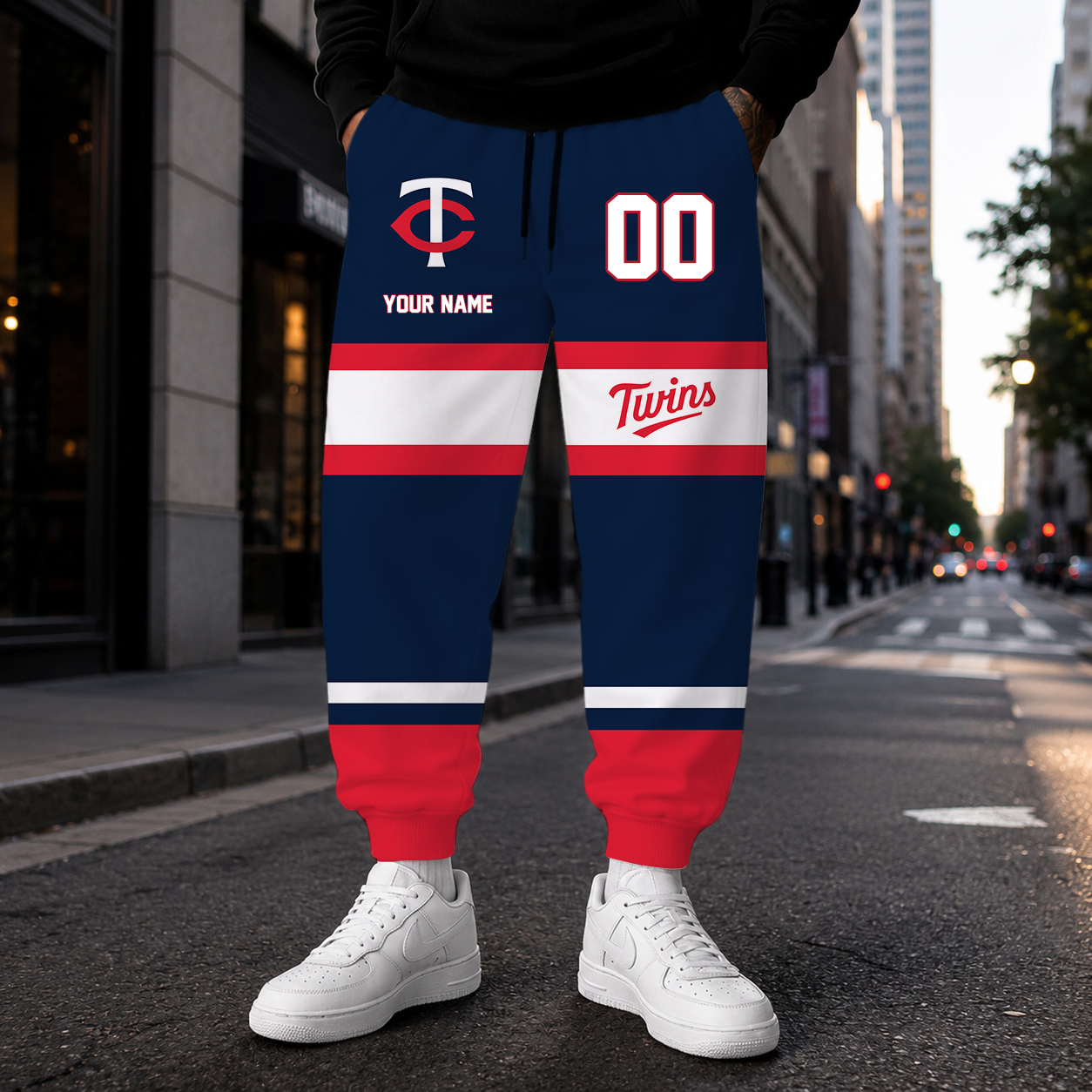 EXCLUSIVE EDITION - NEW CUSTOMIZED MLB22 MTS MINNESOTA TWINS SWEATPANTS
