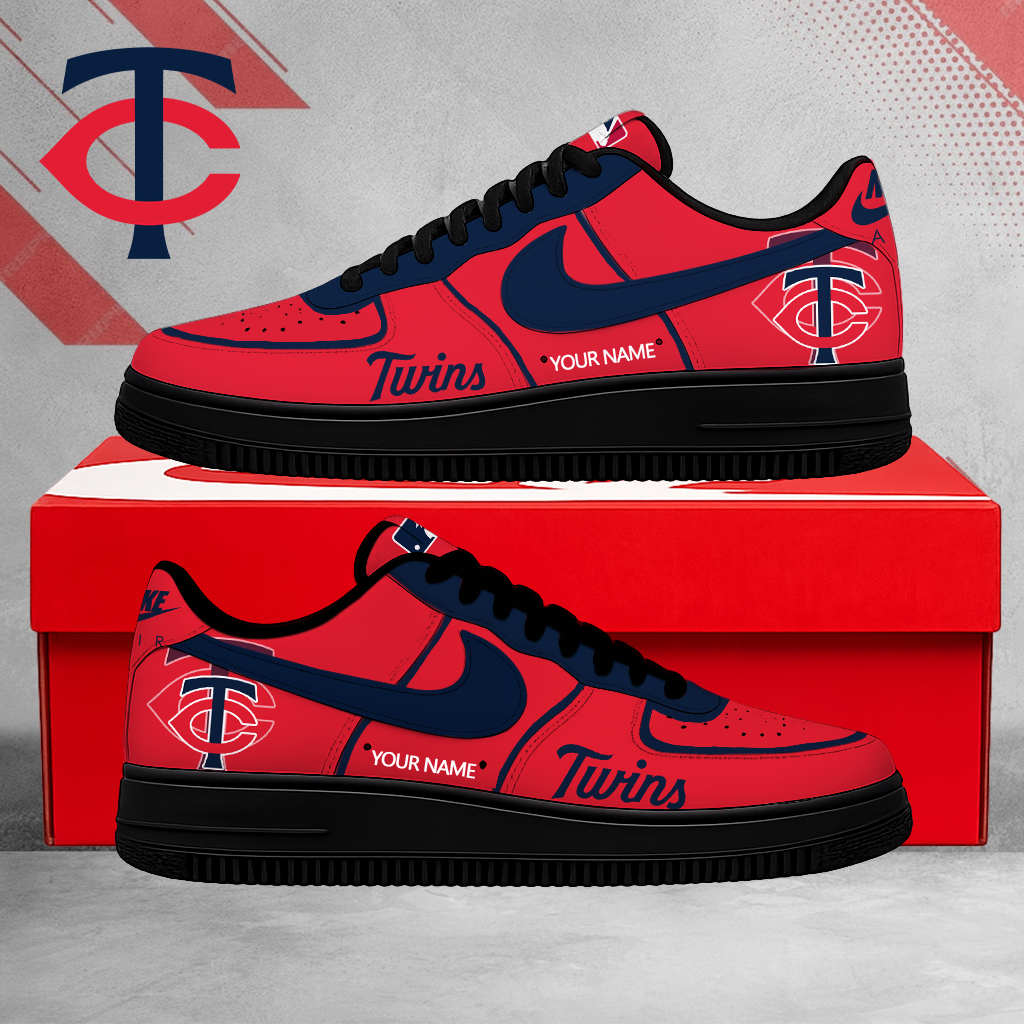 SPECIAL EDITION - NEW CUSTOMIZED MLB22 MTS MINNESOTA TWINS AF1 SHOES