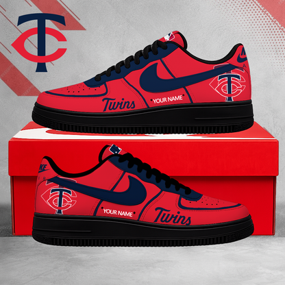 SPECIAL EDITION - NEW CUSTOMIZED MLB22 MTS MINNESOTA TWINS AF1 SHOES