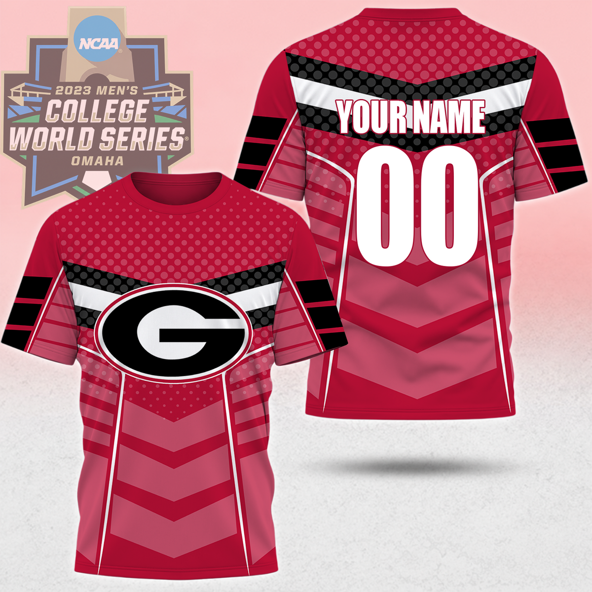 LIMITED EDITION - NEW CUSTOMIZED NCAA CWS23 GEB GEORGIA BULLDOGS T-SHIRT, POLO SHIRT, ZIP POLO SHIRT, SWEATSHIRT, HOODIE & ZIP HOODIE