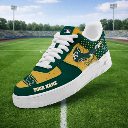 SPECIAL OFFER - NEW CUSTOMIZED MLB23 OAS OAKLAND ATHLETICS AF1 SNEAKERS