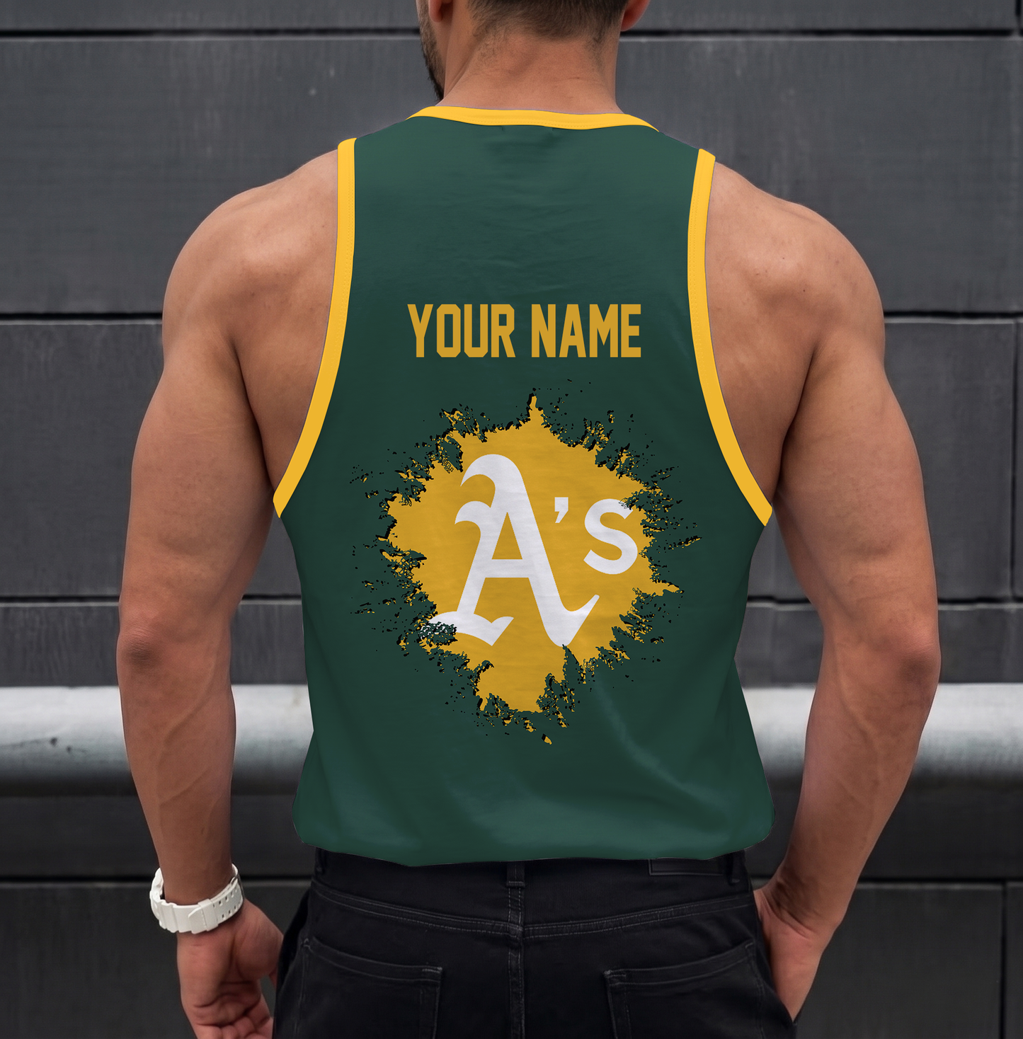 LIMITED EDITION - NEW CUSTOMIZED MLB23 OAKLAND ATHLETICS UNISEX TANK TOP