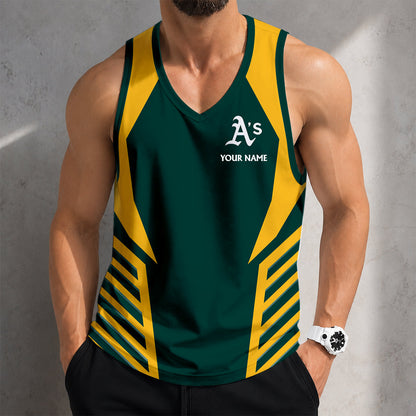 FLASH SALE - NEW CUSTOMIZED MLB23 OAKLAND ATHLETICS UNISEX TANK TOP