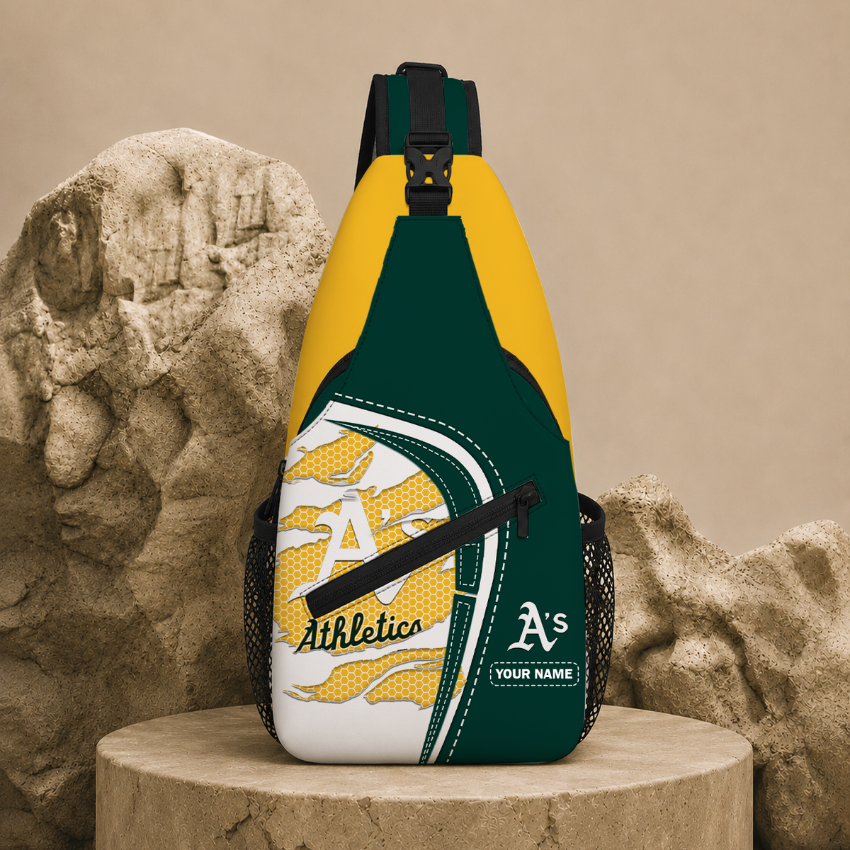 VIRAL EDITION - NEW CUSTOMIZED MLB23 OAS OAKLAND ATHLETICS SLING BAG
