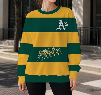 FINAL SALE - NEW CUSTOMIZED MLB23 OAS OAKLAND ATHLETICS UNISEX SWEATSHIRT