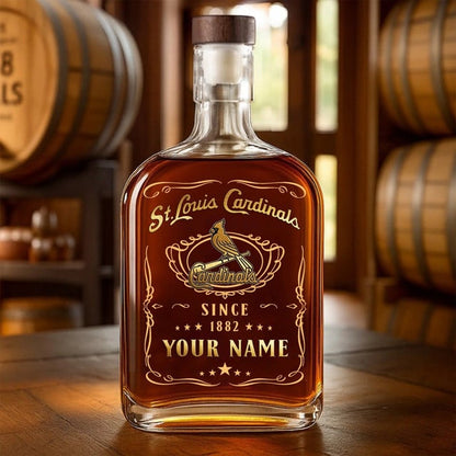LIMITED EDITION - NEW CUSTOMIZED MLB24 SLC ST. LOUIS CARDINALS LUXURY WHISKEY BOTTLE 450ML